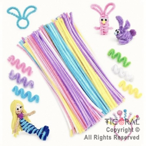 LIMPIA PIPAS MULTICOLOR 30 CM X 100 UNIDADES